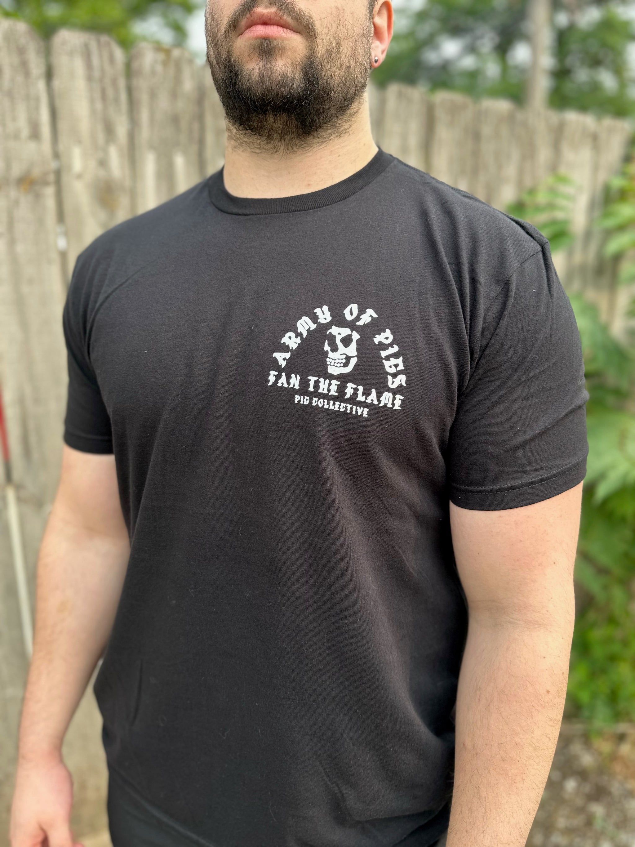 Fan the Flame Reaper Black Tee – Pig Collective